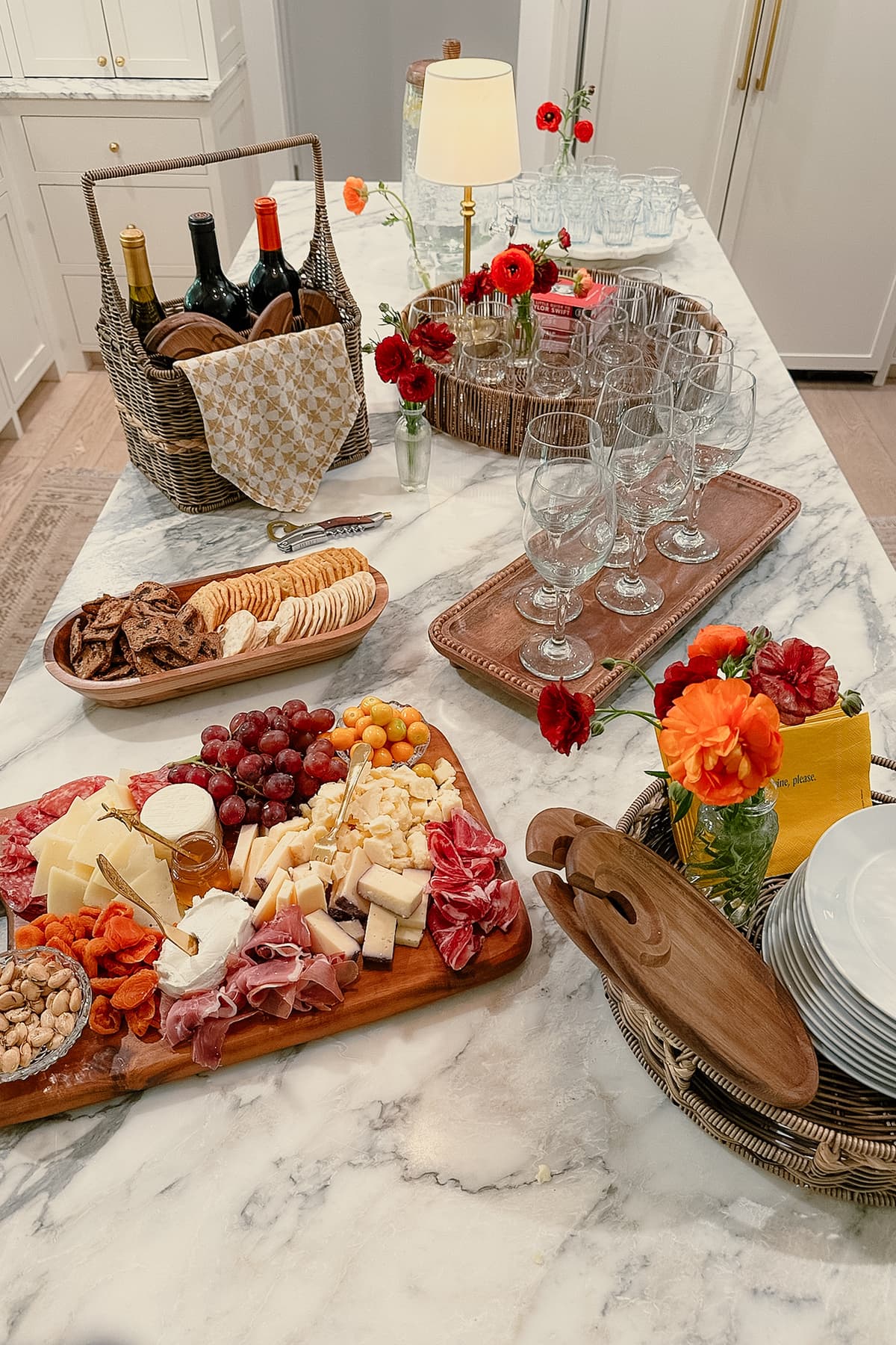 Elegant vintage table setting with floral centerpiece and vintage china